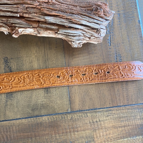 Vintage belt with copper/leather buckle - Picture 5 of 6
